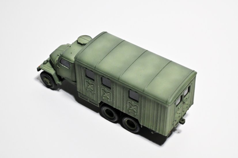 Praga V3S - skříň PAD - Měřítko: 1:160, Provedení kabiny: Kabina uzavřená, Provedení nástavby: Zavřená okna