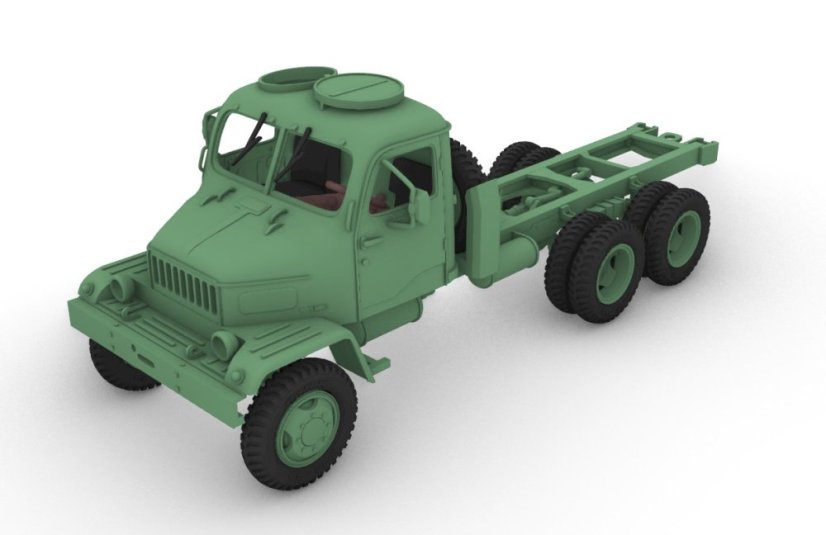 Praga V3S - šasi - Měřítko: 1:72